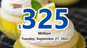 一名玩家赢得了400万美元；Mega Millions 彩票奖金升至3.25亿美元。