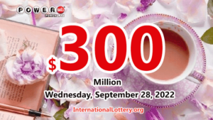 2022年9月26日的Powerball结果：一位来自纽约的玩家赢得了100万美元。