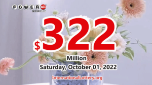 一名 Powerball 玩家获得了第二名奖，奖金累积至 3.22 亿美元。