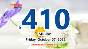 两名玩家赢得了百万美元的Mega Millions奖金；累积奖金增加到4.1亿美元。