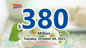 谁会赢得2022年10月4日的3.8亿美金Mega Millions头奖呢？